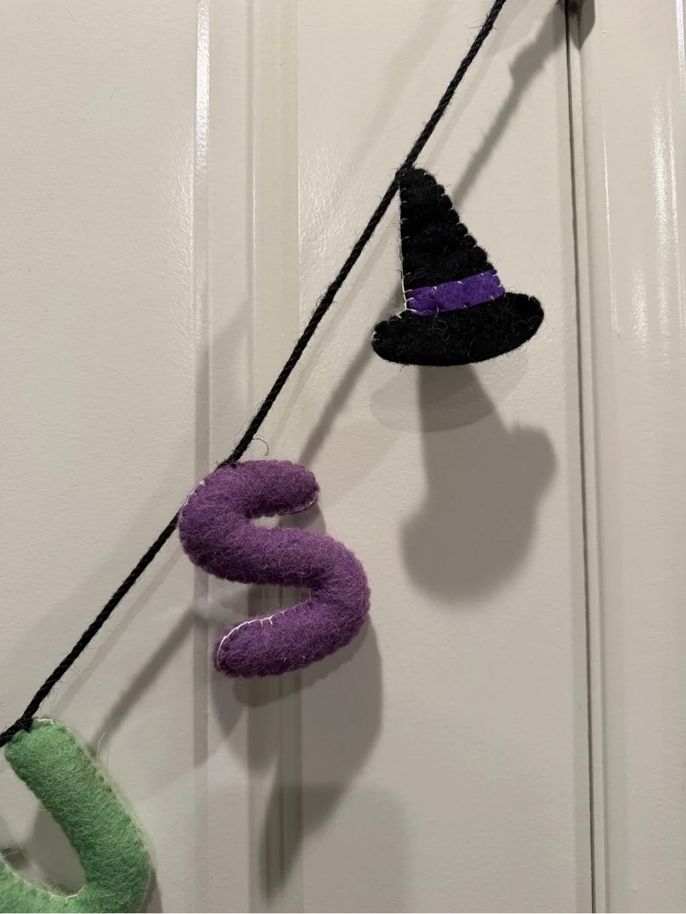 Witch themed halloween decor